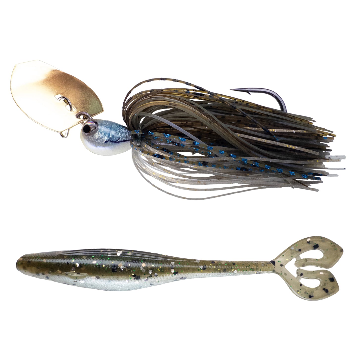 Deeks❌Dixon Bladed Jig ➕ Swampro 4.25” Powah’ Glide