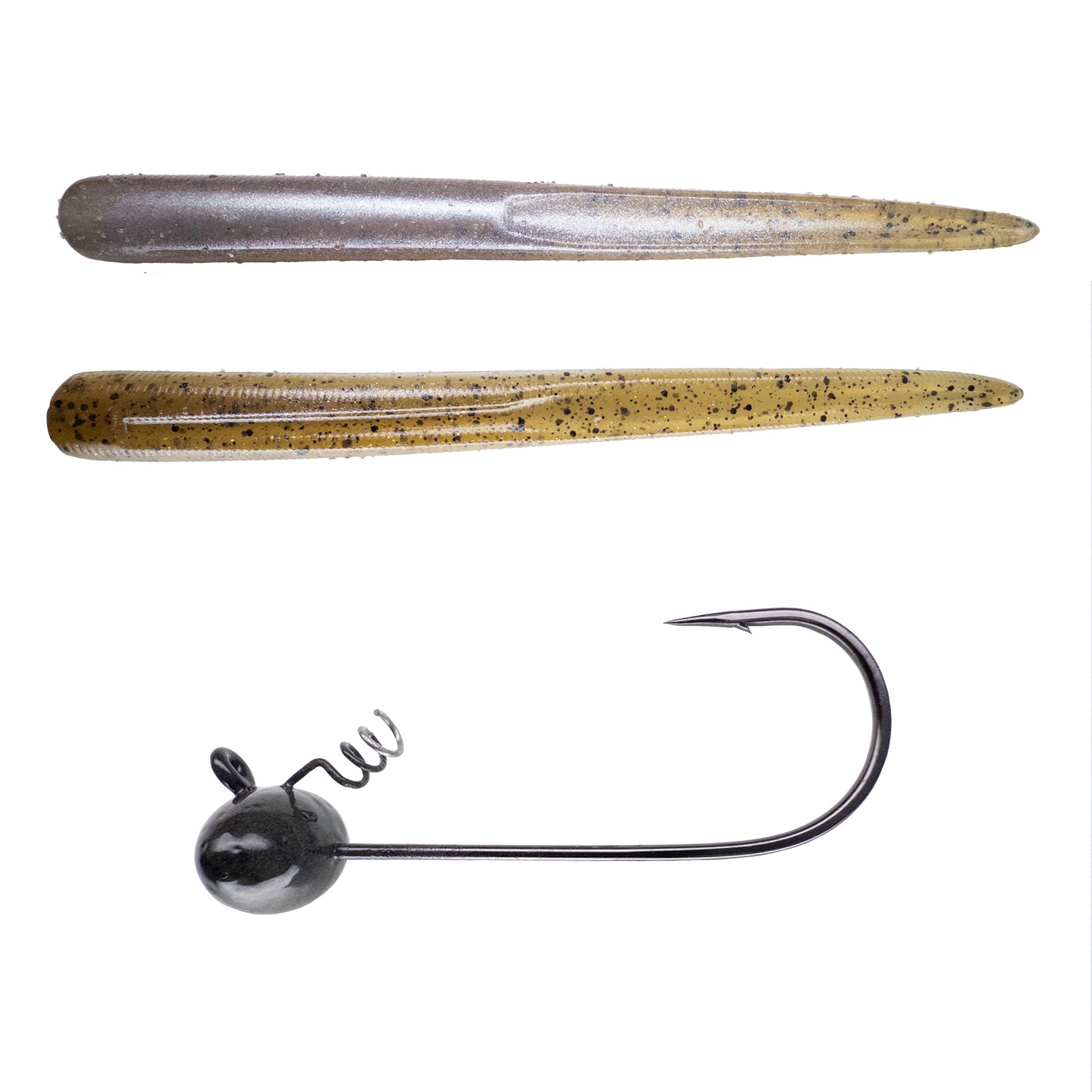 Magnum Baits 6” Wormser➕Mad Mouth Bass Bait Co. Football Shakey Head