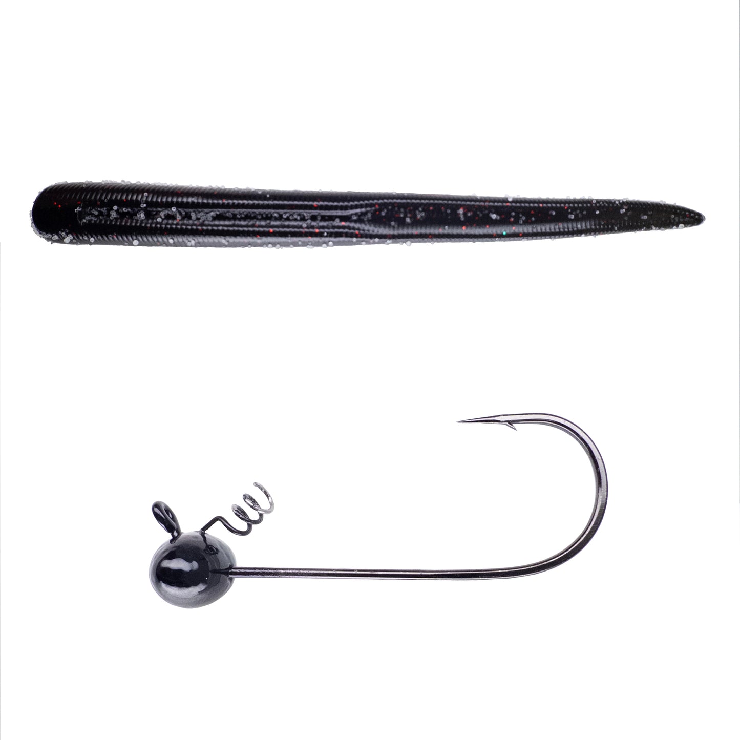 Magnum Baits 6” Wormser➕Mad Mouth Bass Bait Co. Football Shakey Head