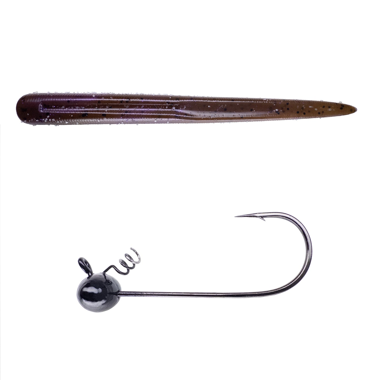 Magnum Baits 6” Wormser➕Mad Mouth Bass Bait Co. Football Shakey Head