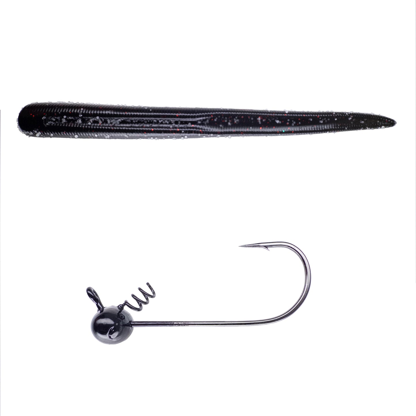 Magnum Baits 6” Wormser➕Mad Mouth Bass Bait Co. Football Shakey Head