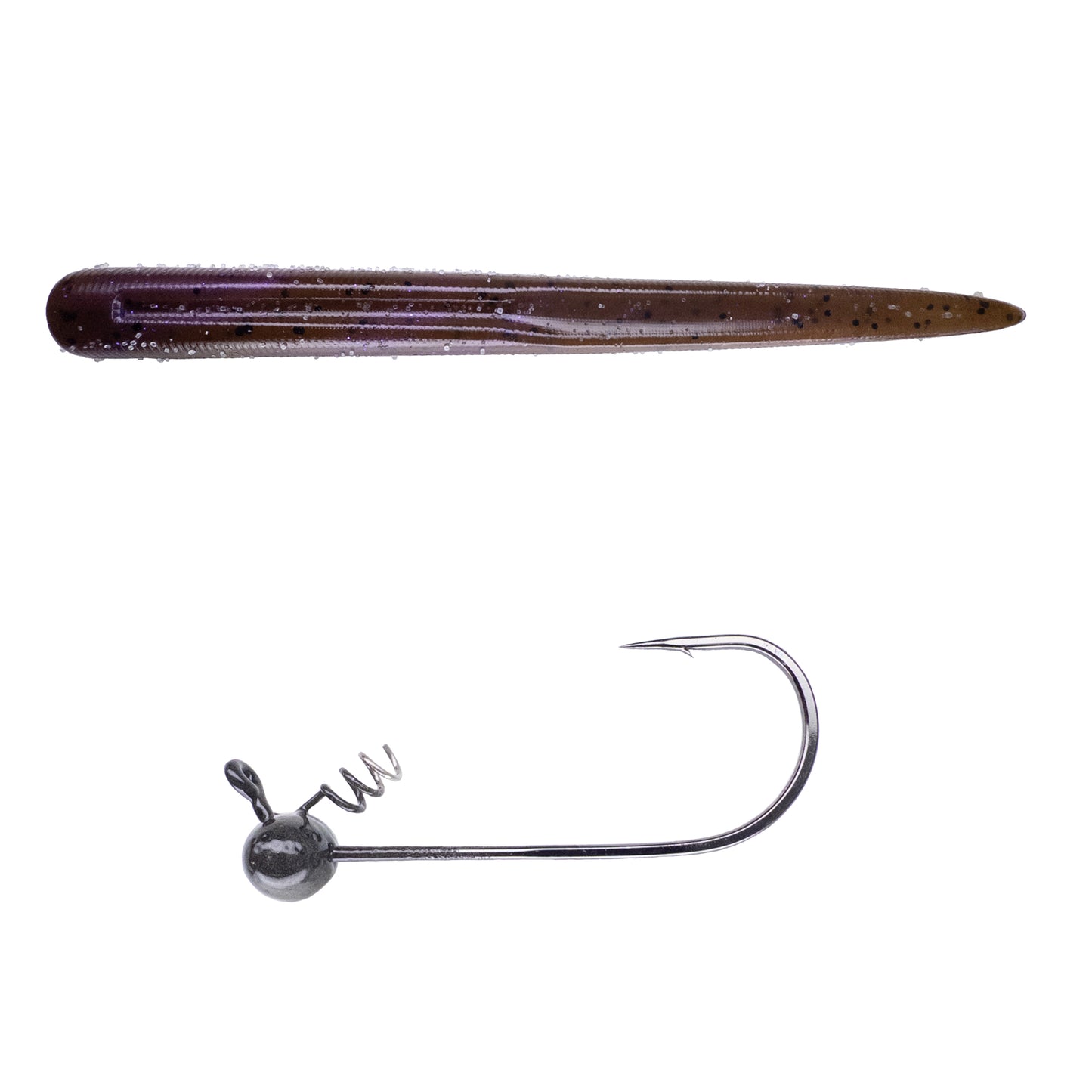 Magnum Baits 6” Wormser➕Mad Mouth Bass Bait Co. Football Shakey Head