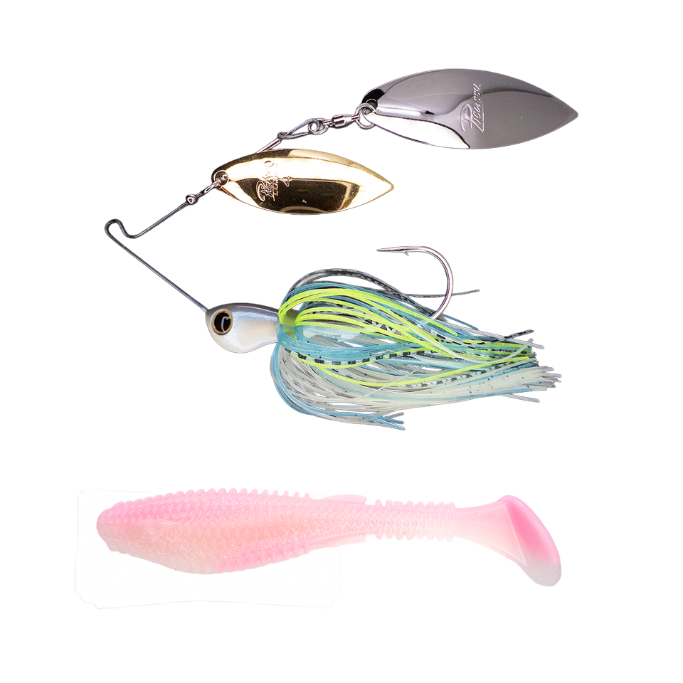 Titanium High Performance Double Willow Spinnerbait ➕ Fugitive 4.0