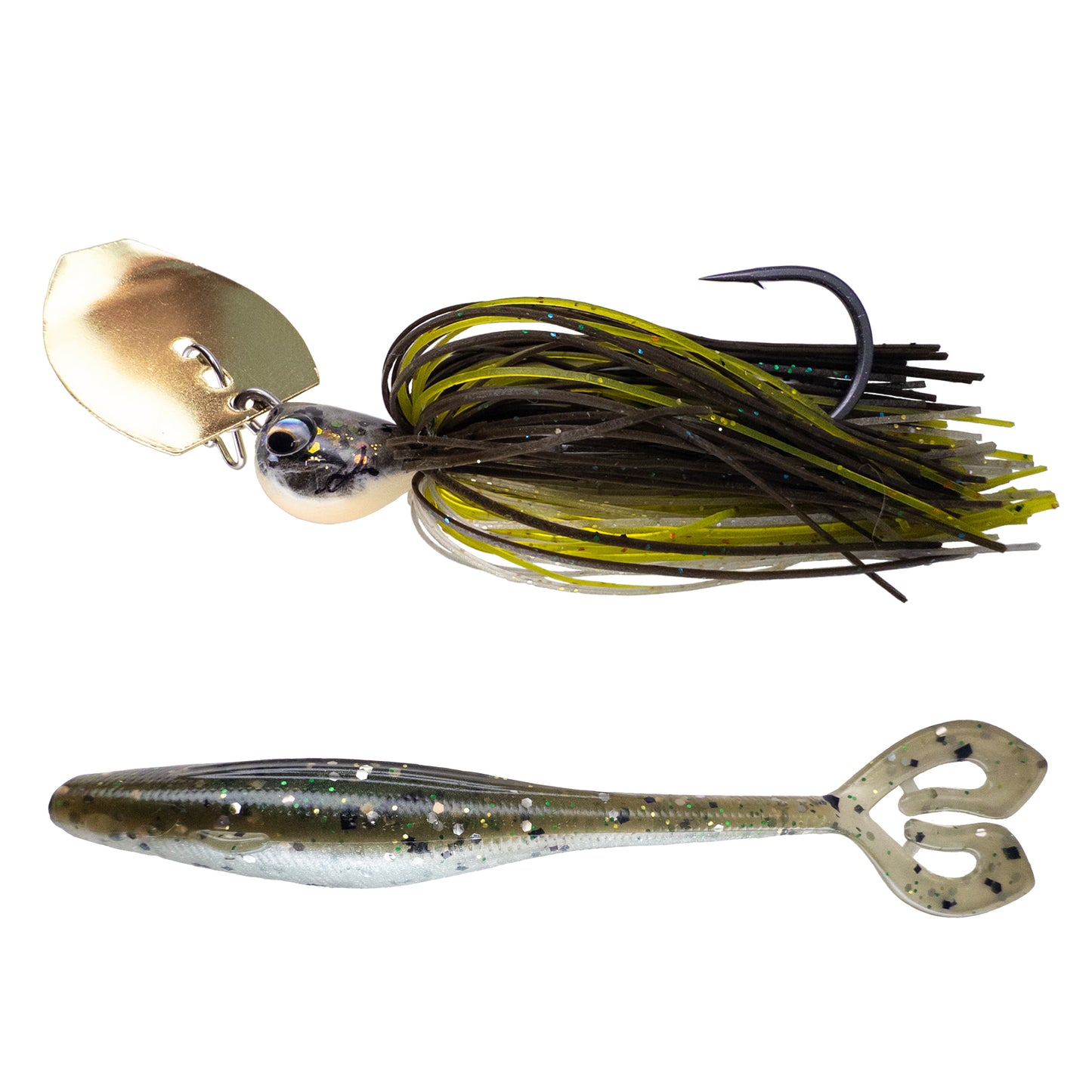 Deeks❌Dixon Bladed Jig ➕ Swampro 4.25” Powah’ Glide