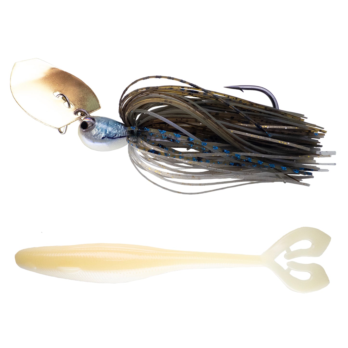 Deeks❌Dixon Bladed Jig ➕ Swampro 4.25” Powah’ Glide