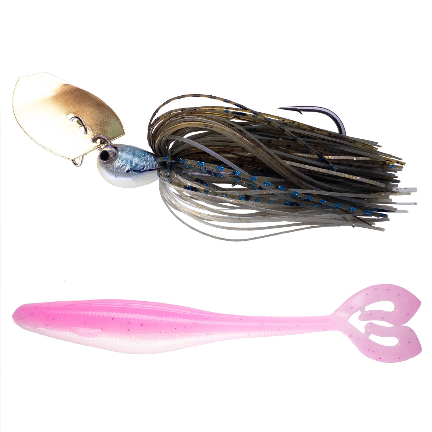 Deeks❌Dixon Bladed Jig ➕ Swampro 4.25” Powah’ Glide