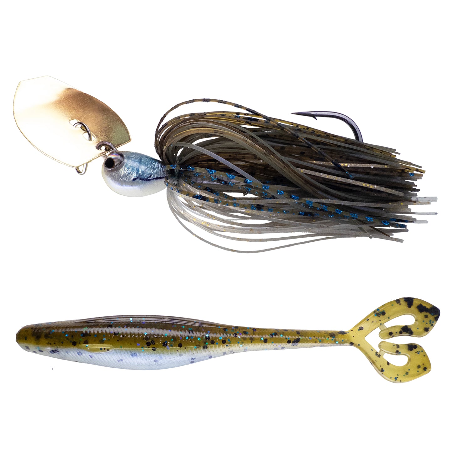 Deeks❌Dixon Bladed Jig ➕ Swampro 4.25” Powah’ Glide