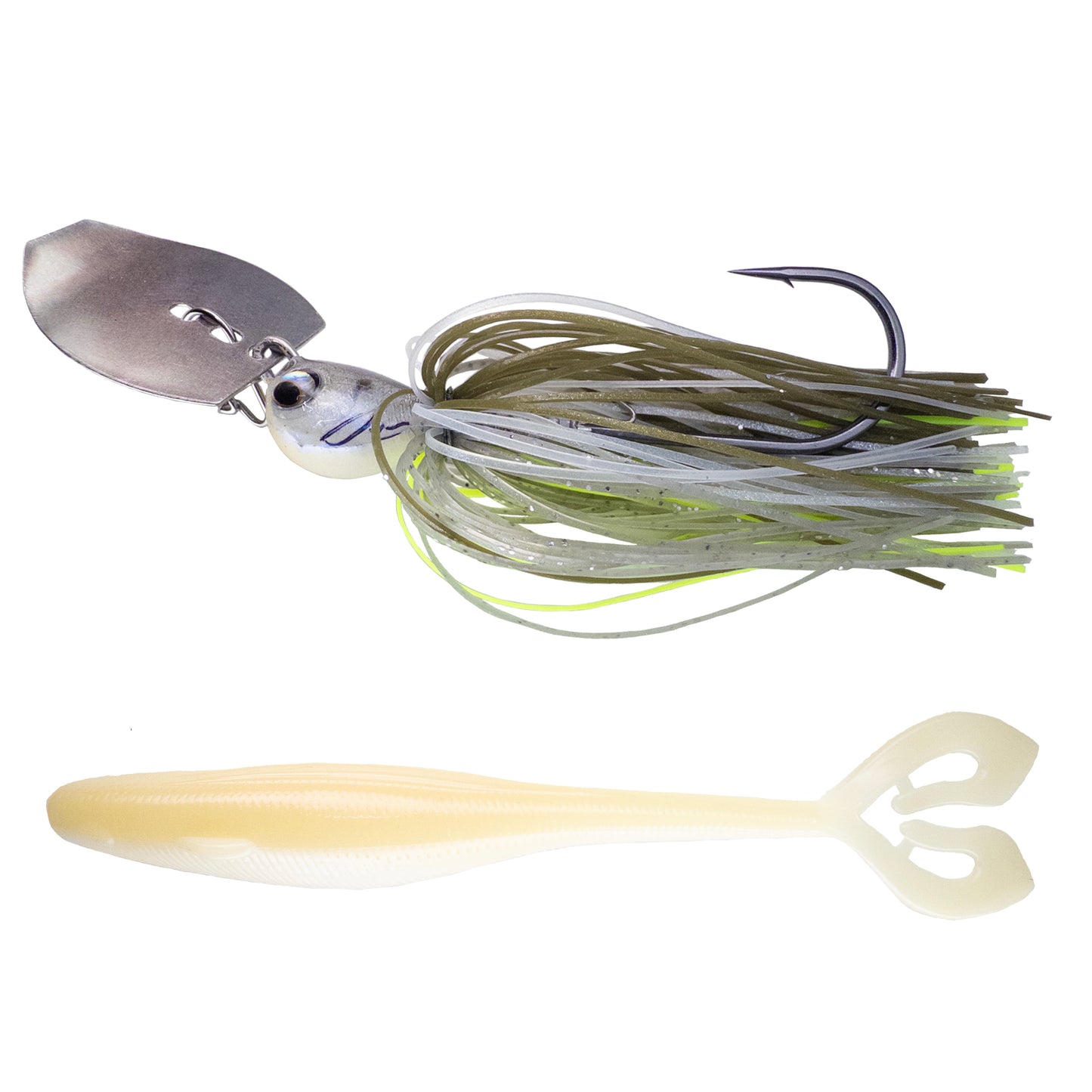 Deeks❌Dixon Bladed Jig ➕ Swampro 4.25” Powah’ Glide