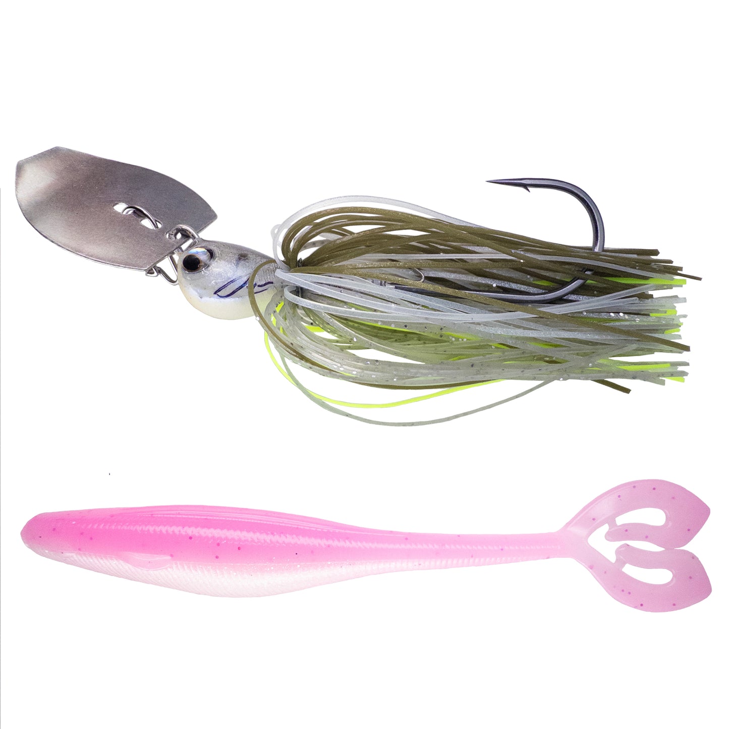 Deeks❌Dixon Bladed Jig ➕ Swampro 4.25” Powah’ Glide