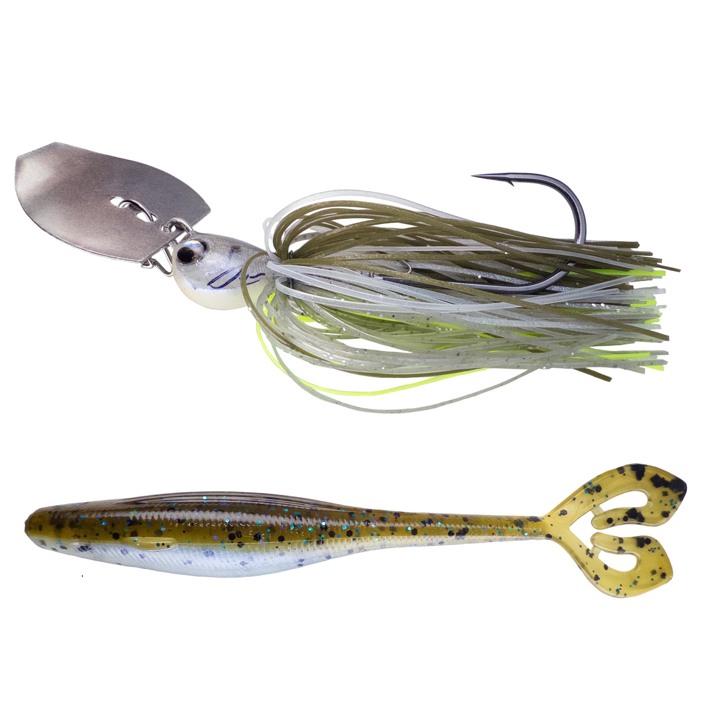 Deeks❌Dixon Bladed Jig ➕ Swampro 4.25” Powah’ Glide