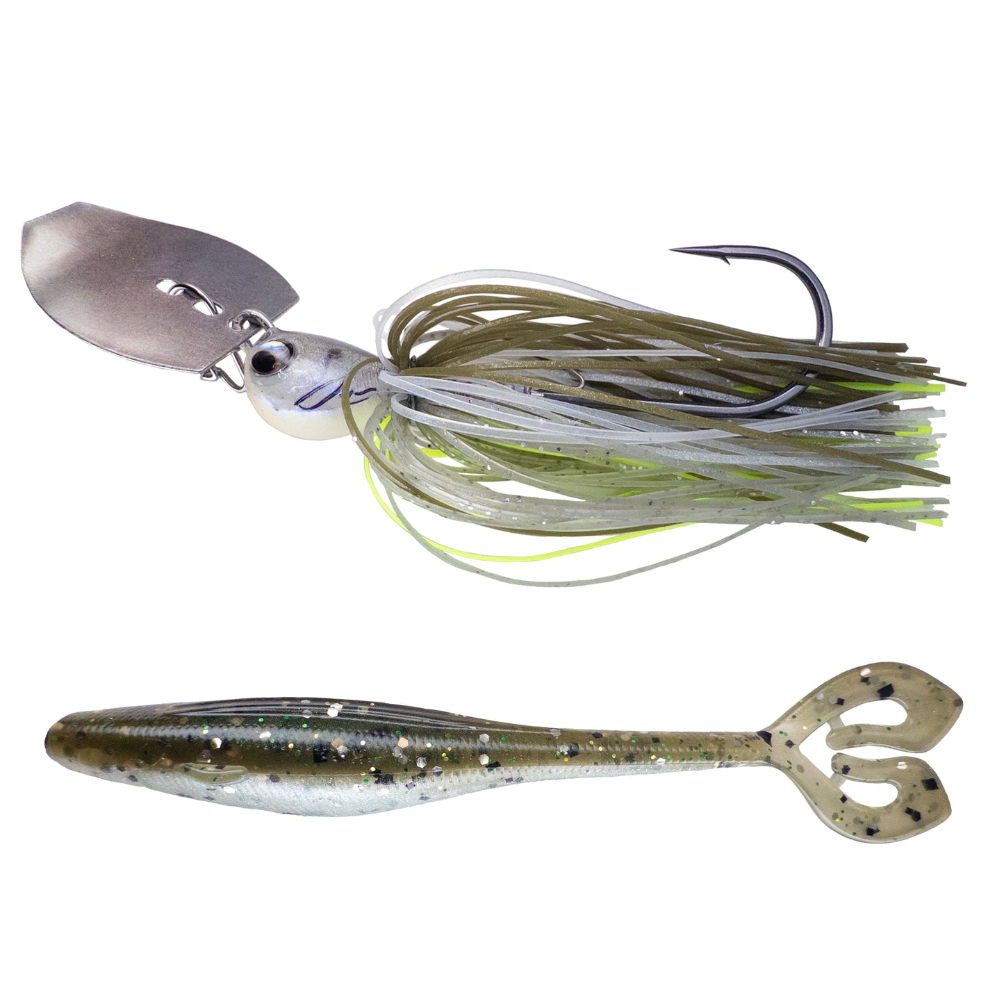 Deeks❌Dixon Bladed Jig ➕ Swampro 4.25” Powah’ Glide