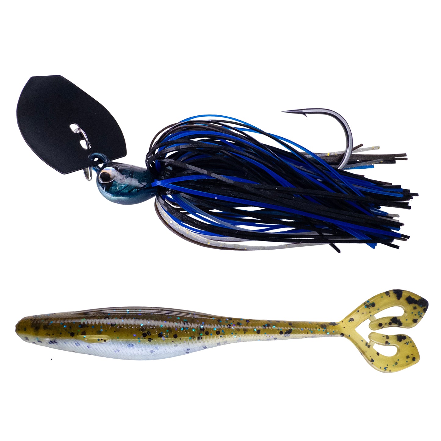 Deeks❌Dixon Bladed Jig ➕ Swampro 4.25” Powah’ Glide