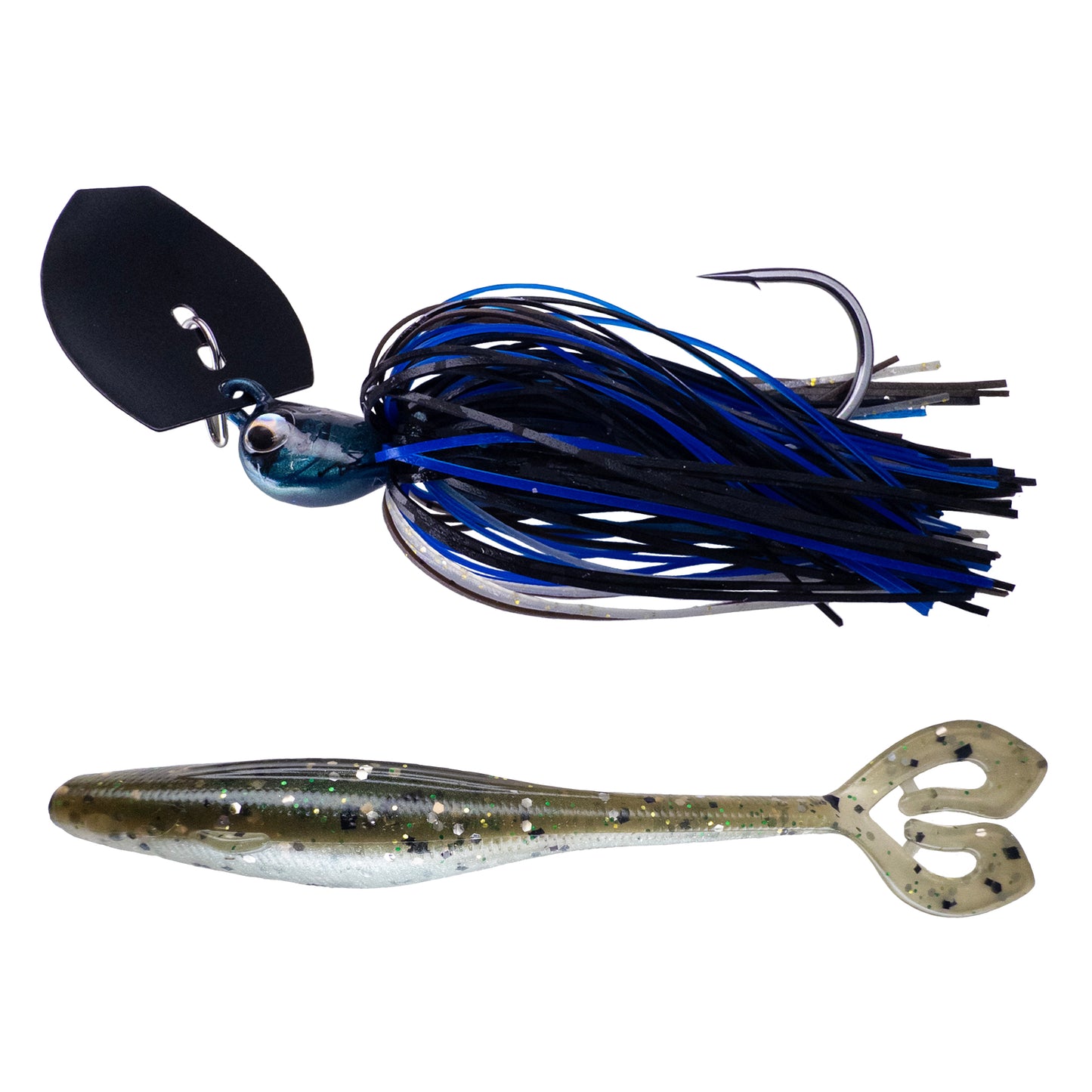 Deeks❌Dixon Bladed Jig ➕ Swampro 4.25” Powah’ Glide