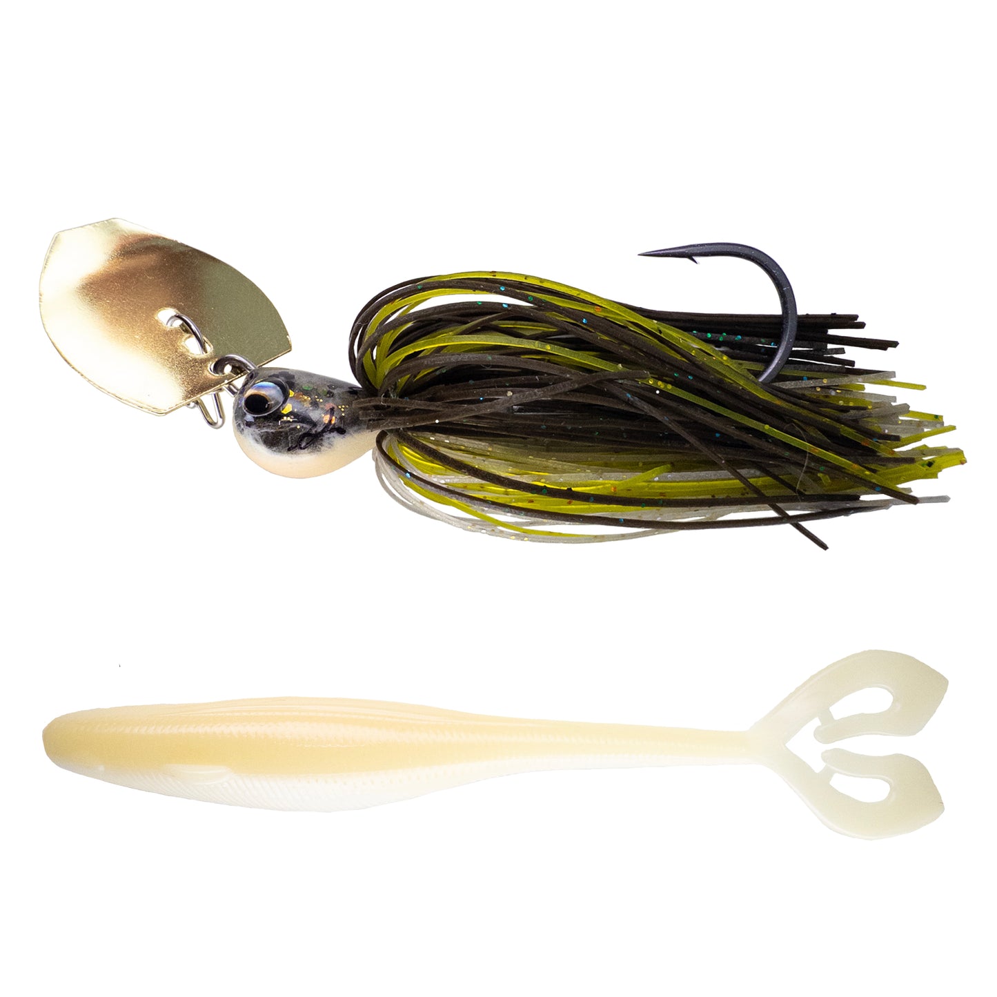 Deeks❌Dixon Bladed Jig ➕ Swampro 4.25” Powah’ Glide