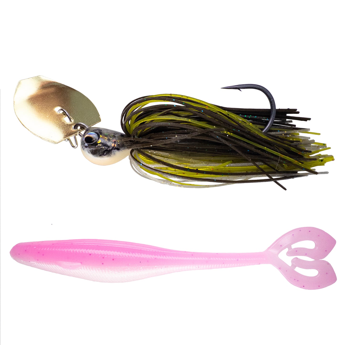 Deeks❌Dixon Bladed Jig ➕ Swampro 4.25” Powah’ Glide