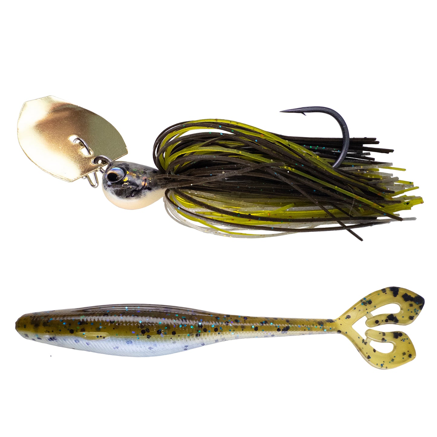 Deeks❌Dixon Bladed Jig ➕ Swampro 4.25” Powah’ Glide
