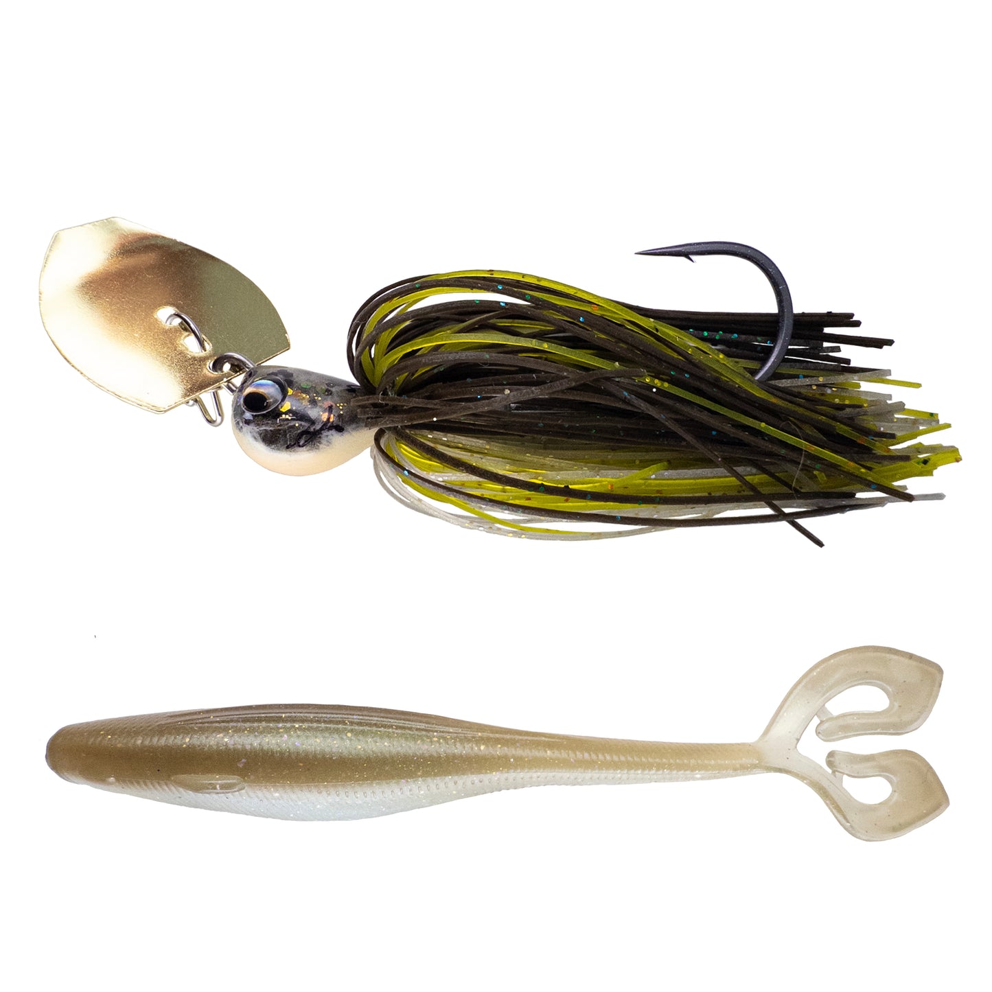 Deeks❌Dixon Bladed Jig ➕ Swampro 4.25” Powah’ Glide