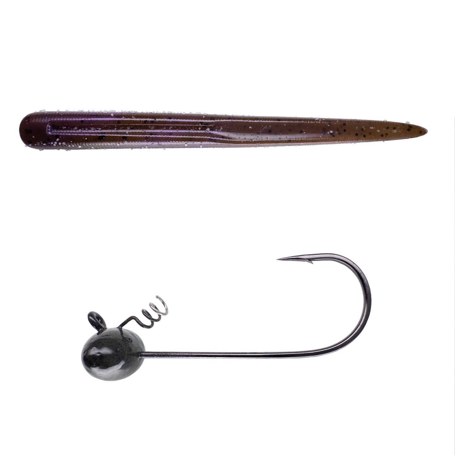 Magnum Baits 6” Wormser➕Mad Mouth Bass Bait Co. Football Shakey Head