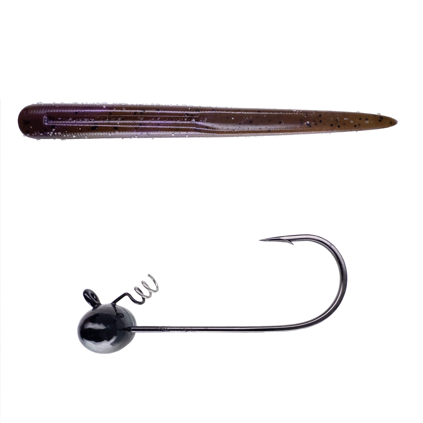Magnum Baits 6” Wormser➕Mad Mouth Bass Bait Co. Football Shakey Head