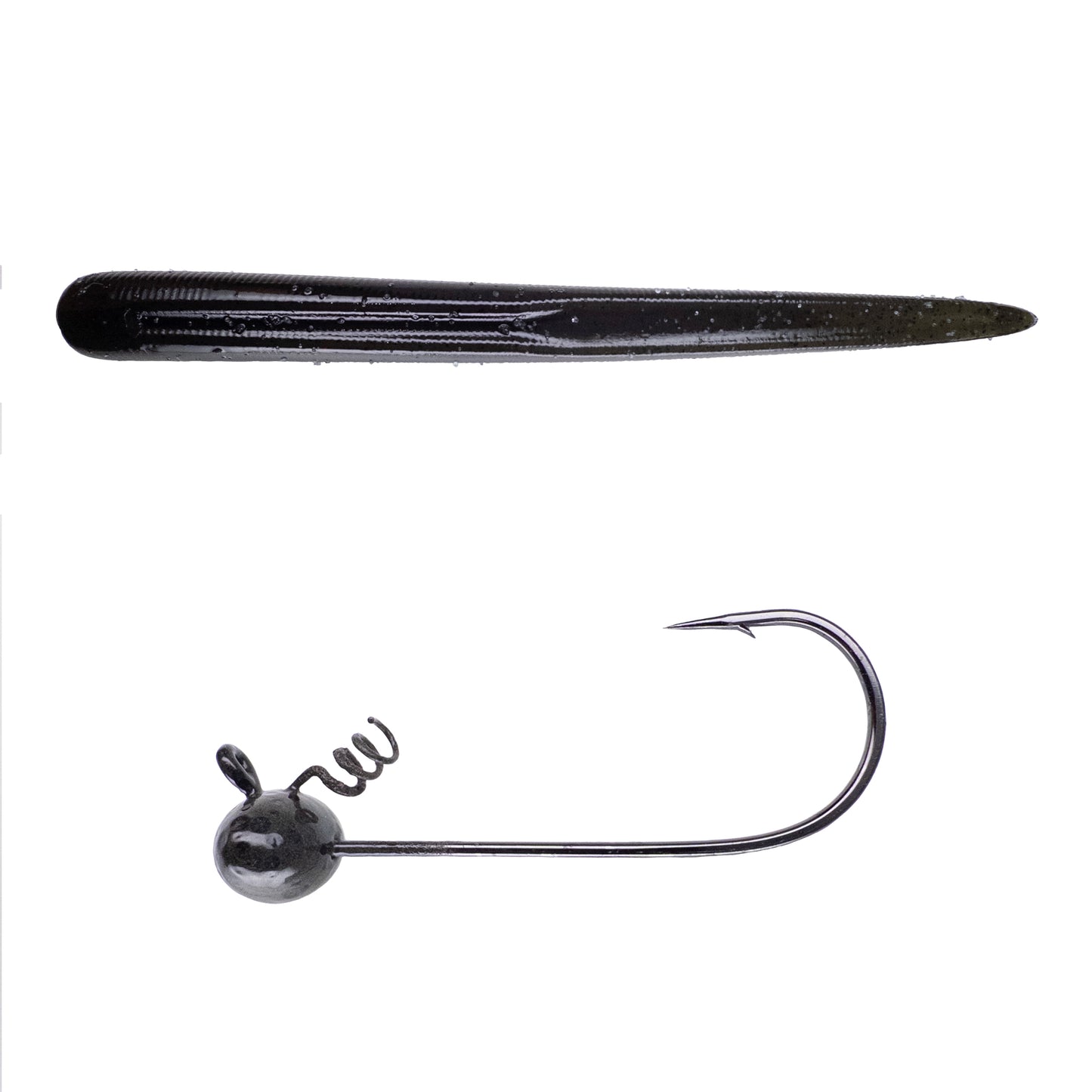 Magnum Baits 6” Wormser➕Mad Mouth Bass Bait Co. Football Shakey Head