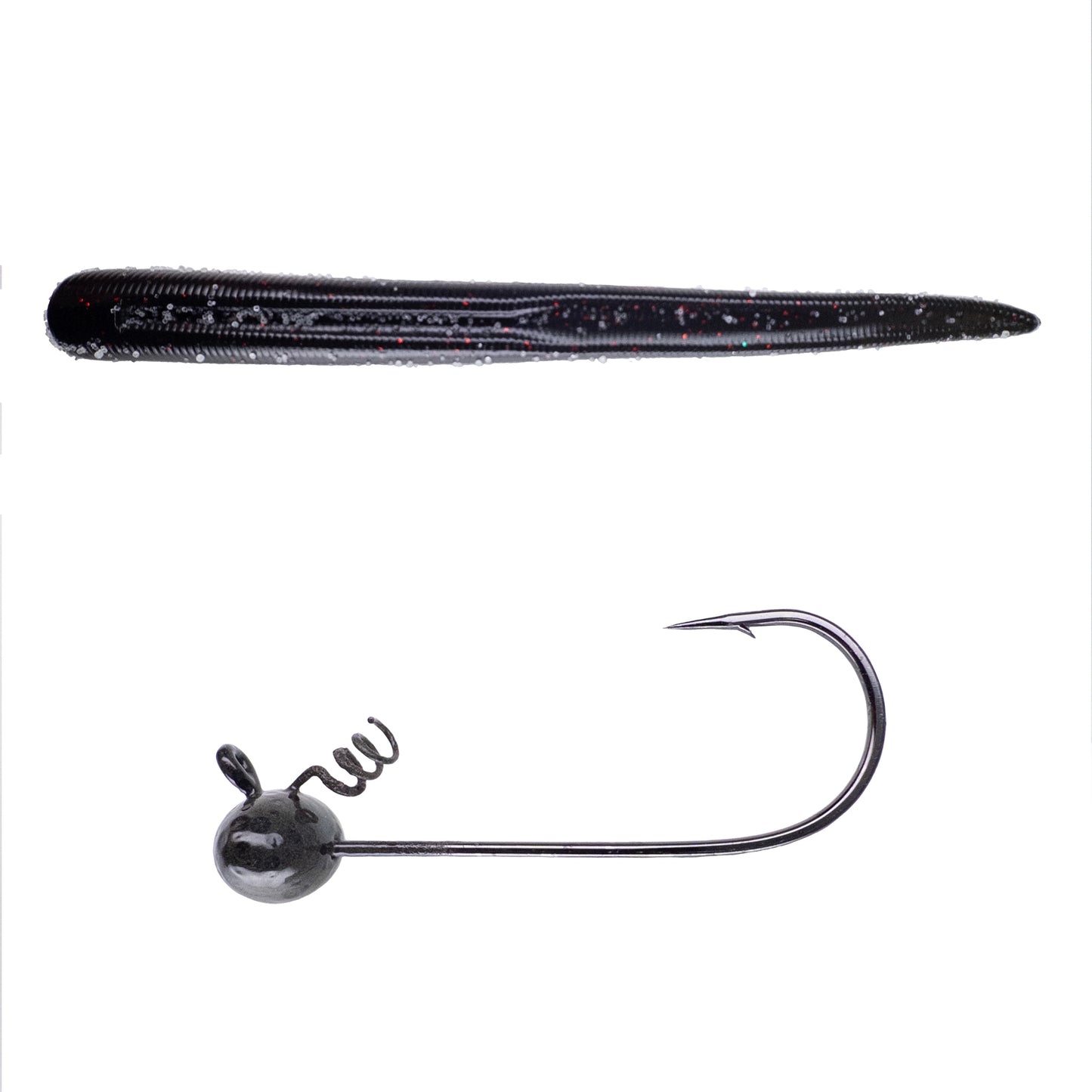 Magnum Baits 6” Wormser➕Mad Mouth Bass Bait Co. Football Shakey Head