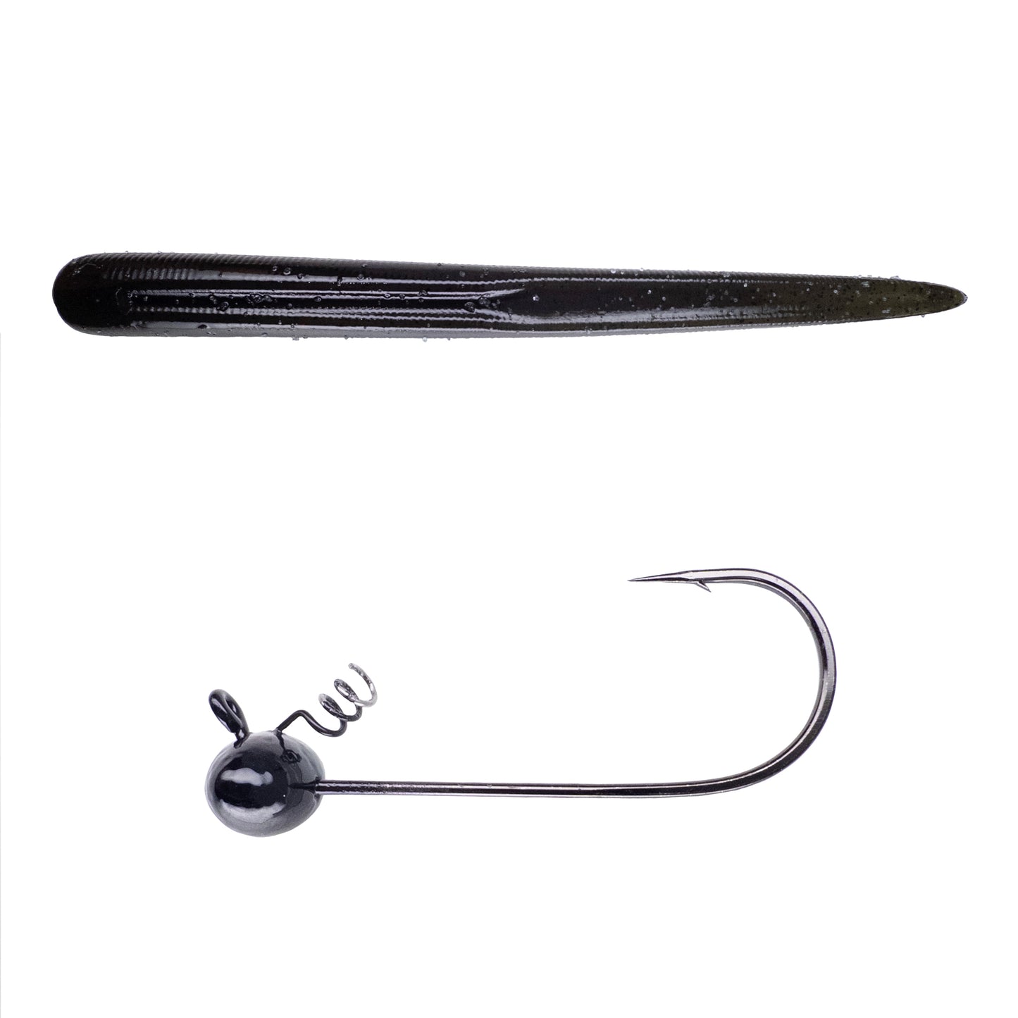 Magnum Baits 6” Wormser➕Mad Mouth Bass Bait Co. Football Shakey Head