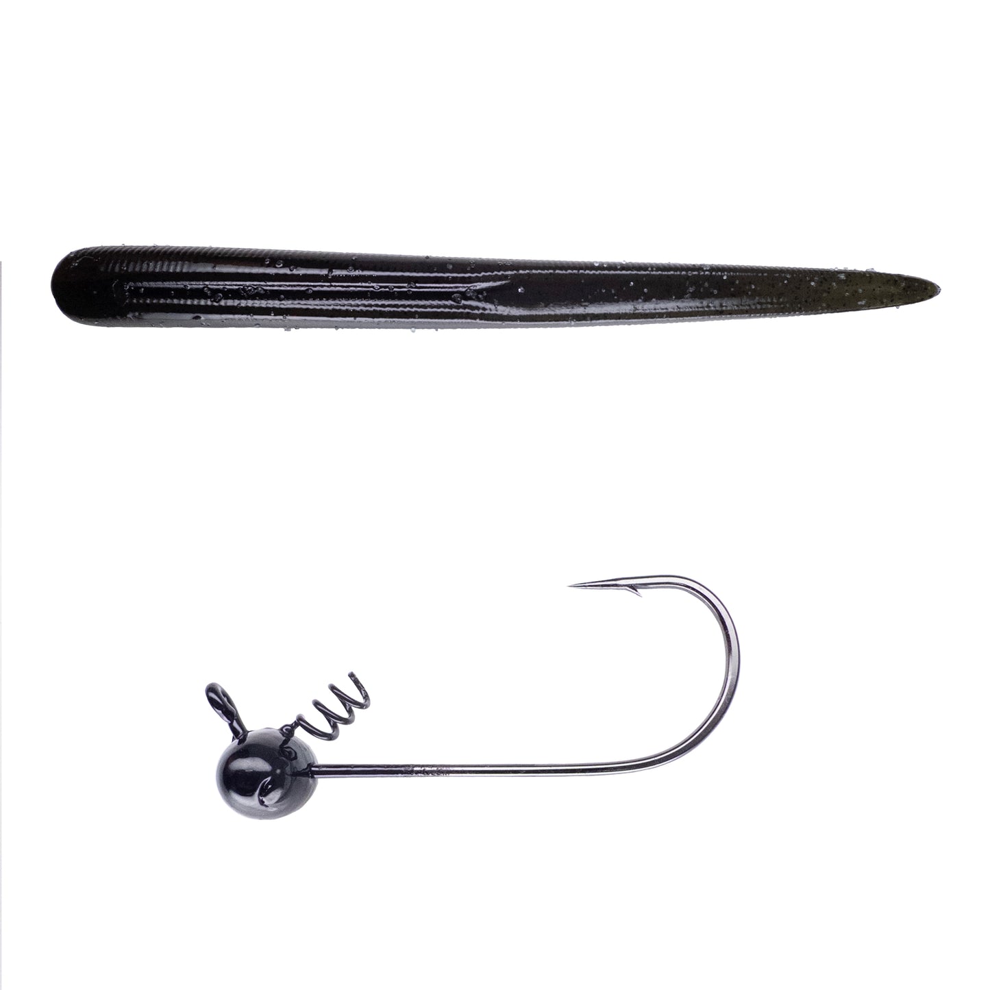 Magnum Baits 6” Wormser➕Mad Mouth Bass Bait Co. Football Shakey Head