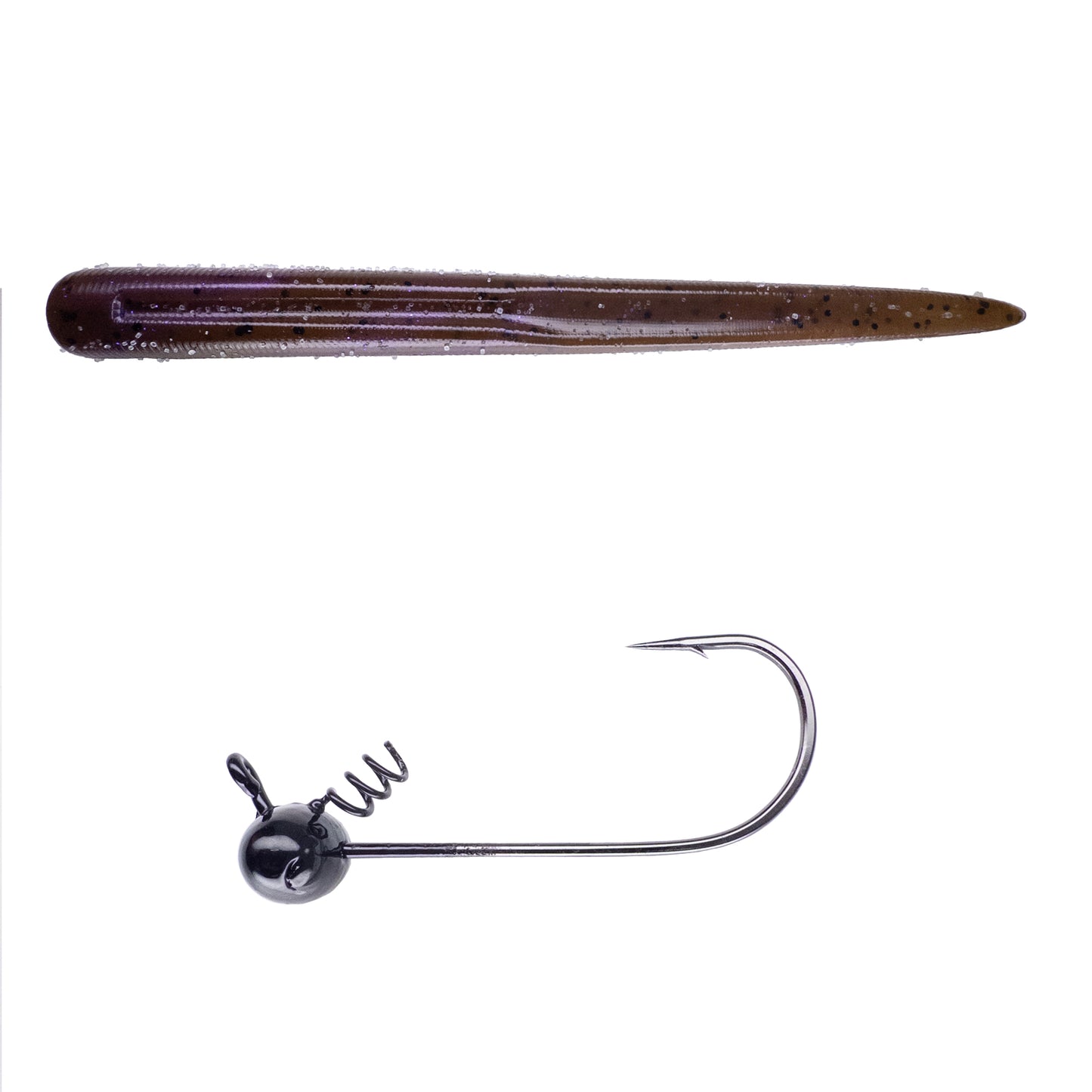Magnum Baits 6” Wormser➕Mad Mouth Bass Bait Co. Football Shakey Head