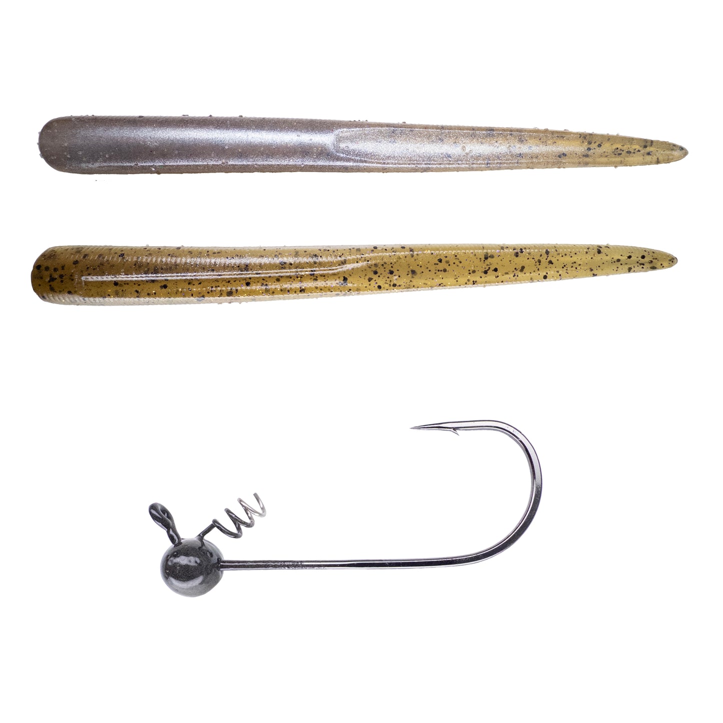 Magnum Baits 6” Wormser➕Mad Mouth Bass Bait Co. Football Shakey Head