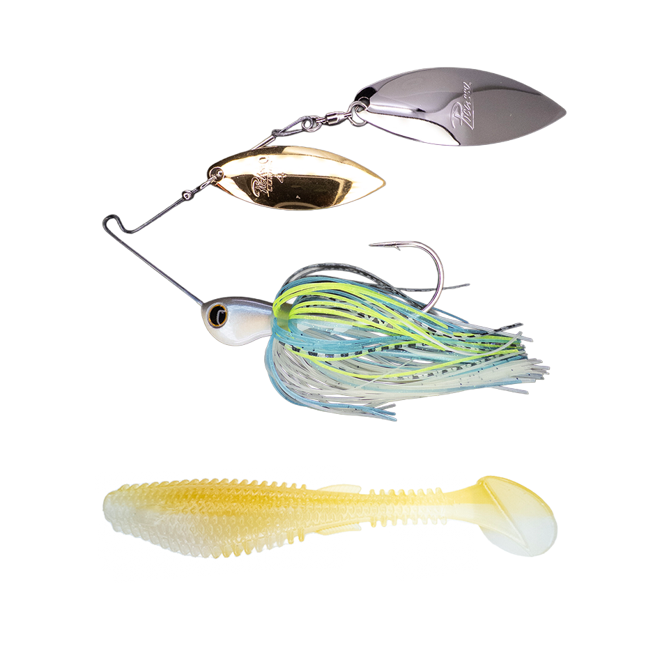 Titanium High Performance Double Willow Spinnerbait ➕ Fugitive 4.0