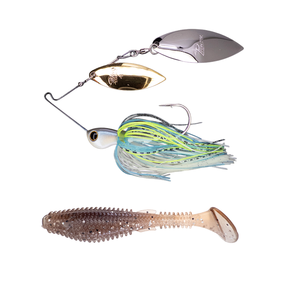 Titanium High Performance Double Willow Spinnerbait ➕ Fugitive 4.0
