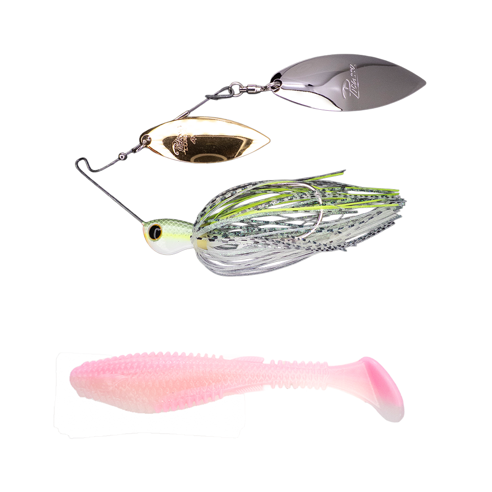 Titanium High Performance Double Willow Spinnerbait ➕ Fugitive 4.0