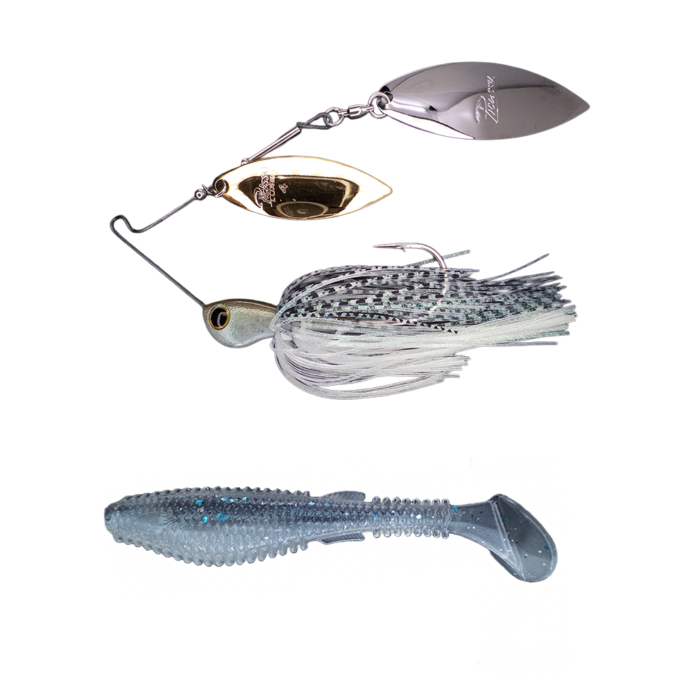 Titanium High Performance Double Willow Spinnerbait ➕ Fugitive 4.0