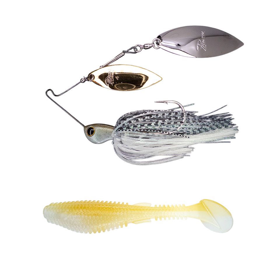 Titanium High Performance Double Willow Spinnerbait ➕ Fugitive 4.0