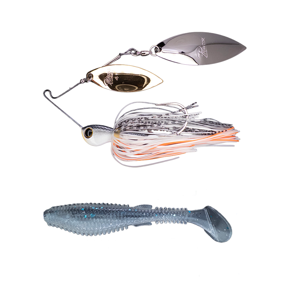 Titanium High Performance Double Willow Spinnerbait ➕ Fugitive 4.0