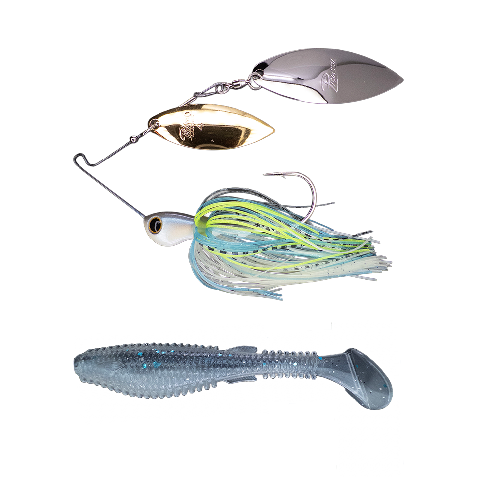 Titanium High Performance Double Willow Spinnerbait ➕ Fugitive 4.0