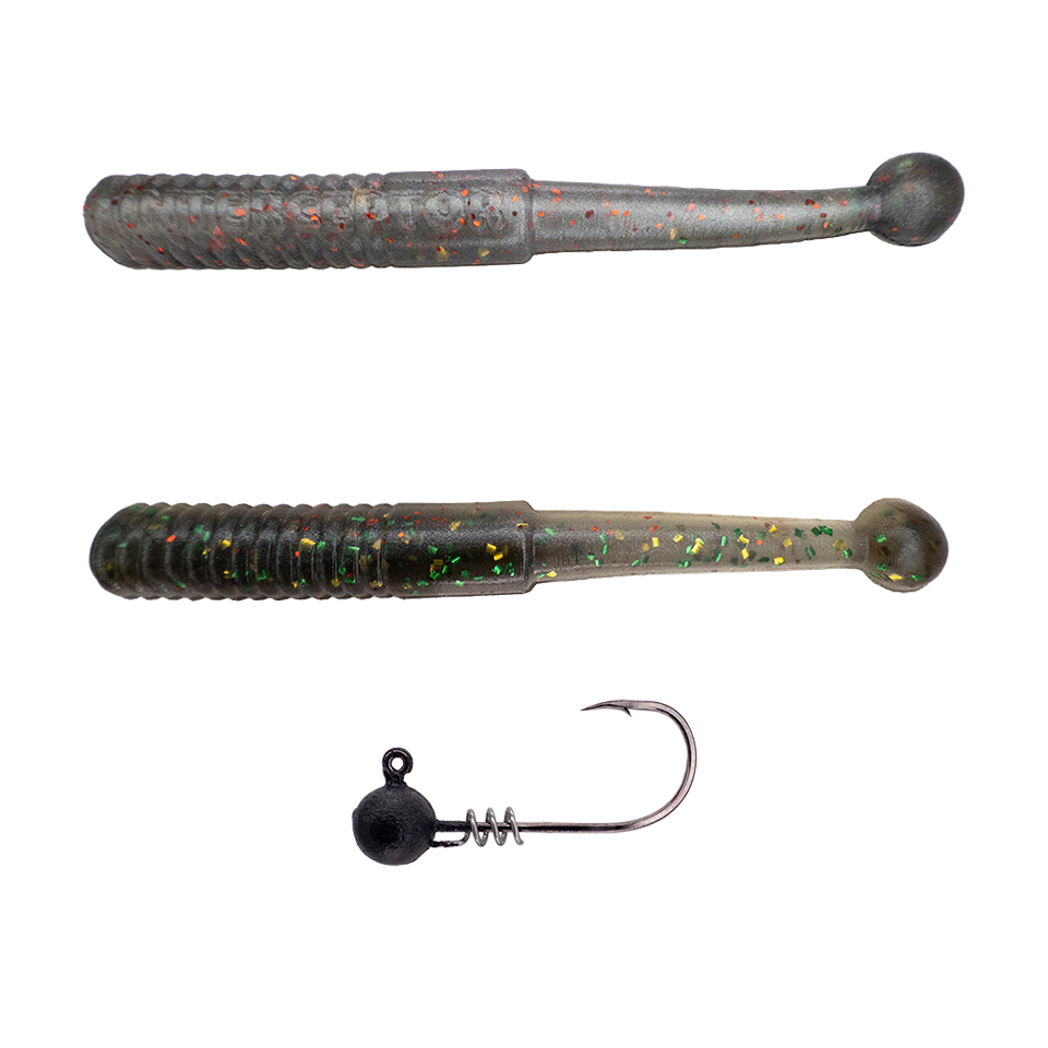 Swimlock Jighead for Bass ➕ 3.5" Wrecking Ball Finesse Mini