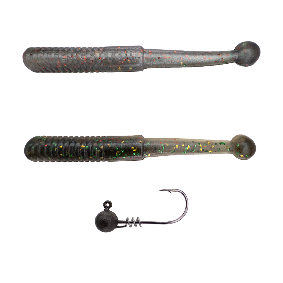 Swimlock Jighead for Bass ➕ 3.5" Wrecking Ball Finesse Mini