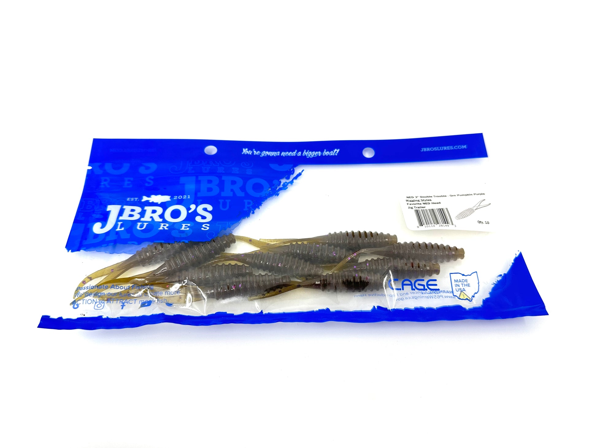 J Bro's Lures-Double Trouble – Dark Horse Tackle